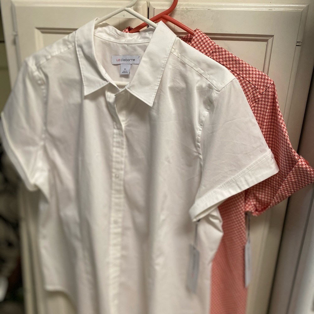 Liz Claiborne XL button down blouses NWT.
